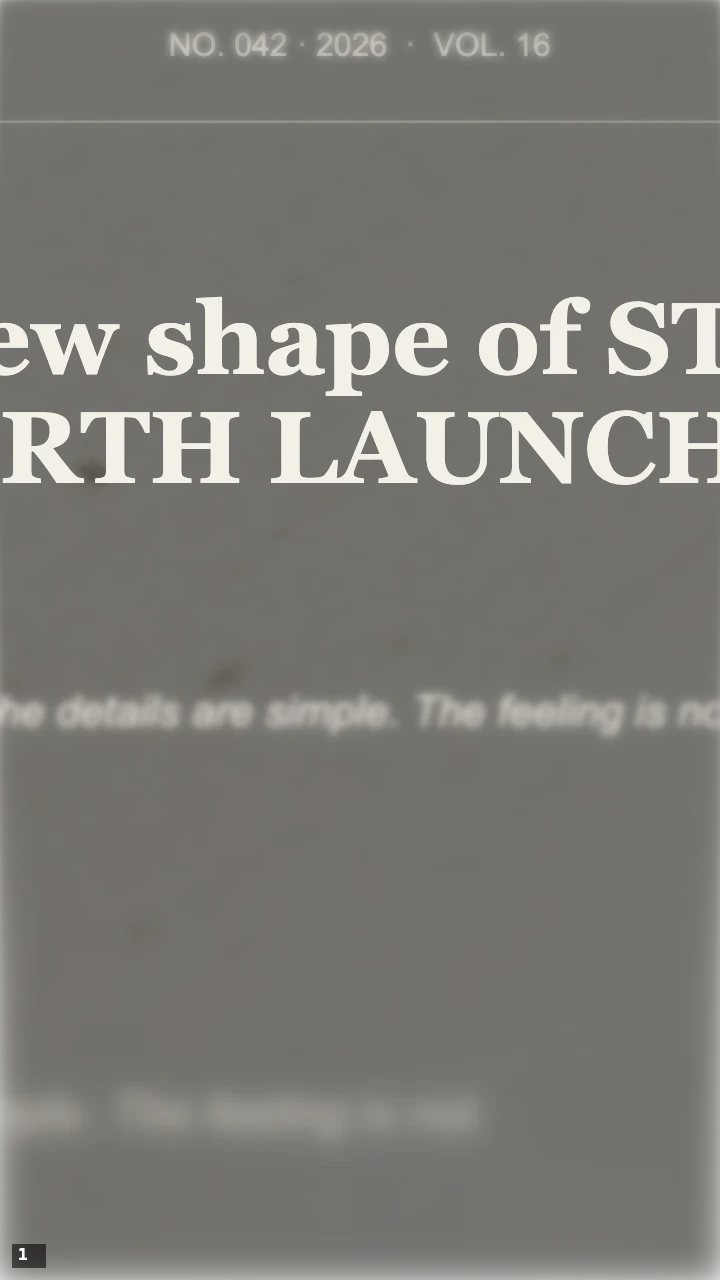 Dark Press Coverage frame with heavier page blur and the same clipped headline at Large text size