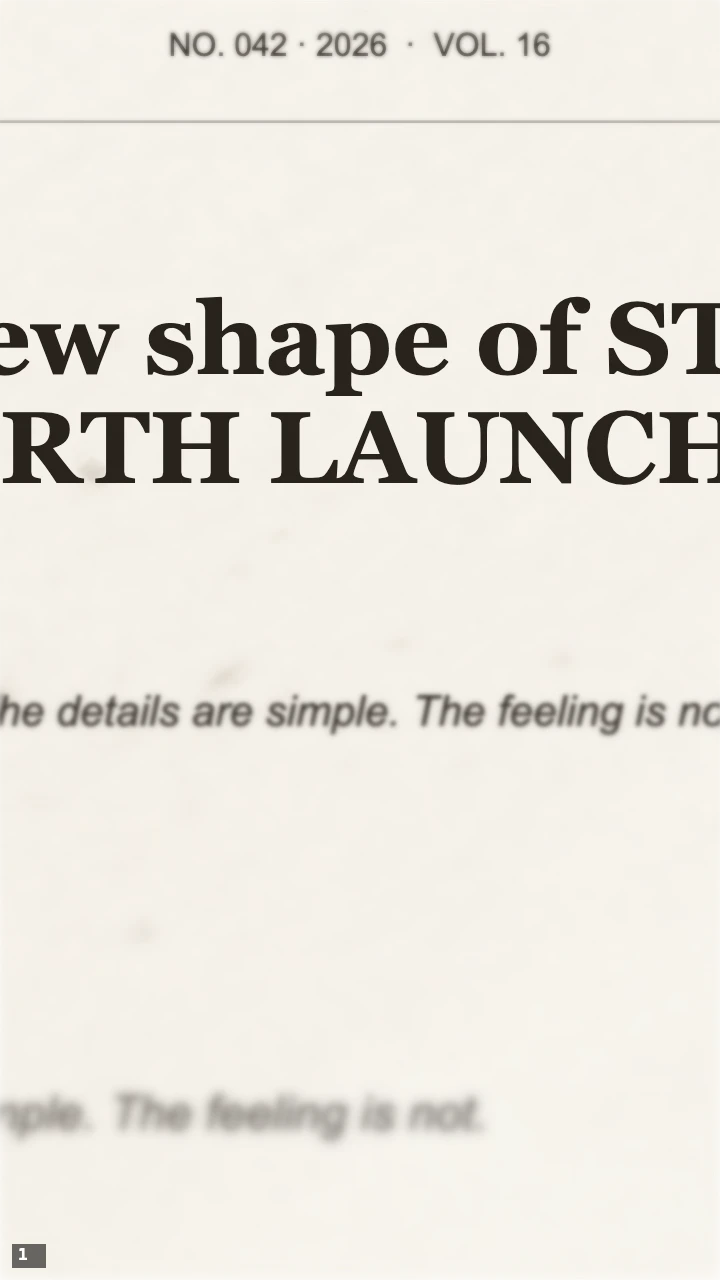 Light Press Coverage frame at Large text size, with the STUDIO NORTH LAUNCHES headline clipped at both sides